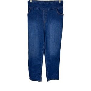 Gloria Vanderbilt Women's Amanda Pull-On Jeans Pant - Vermont Blue Size 6